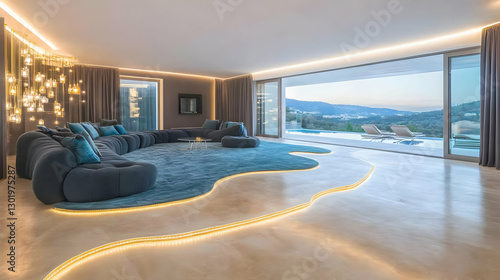 Photo Modern Living Room In...