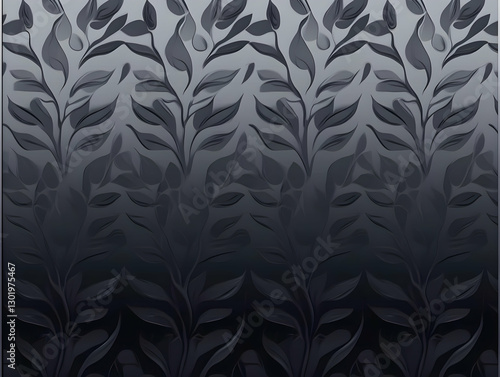 3D Illustration Dark Floral...