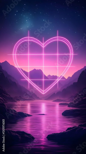 Illustration - Neon Heart, ...