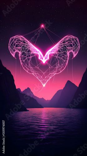 Illustration - Neon Heart, ...