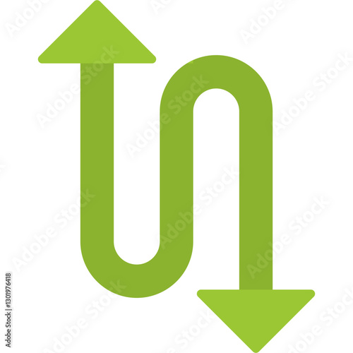 Zigzag Arrow Icon