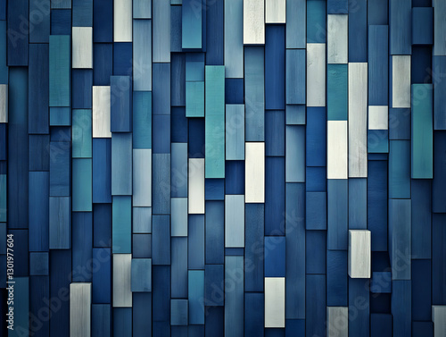 3D Abstract Background Blue...
