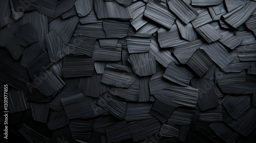 3D Abstract Background Blac...