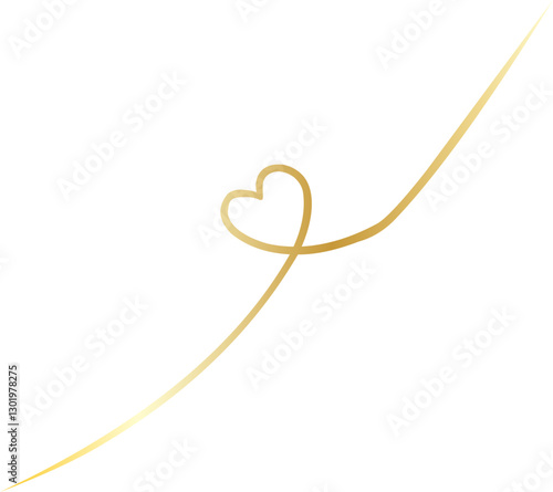 Elegant Golden Thread Decoration Ornament
