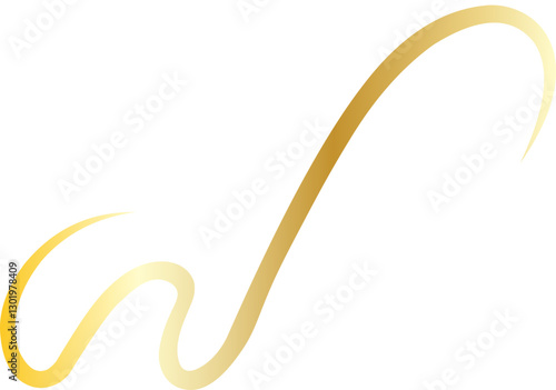 Elegant Golden Thread Decoration Ornament