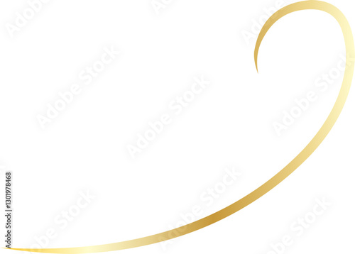 Elegant Golden Thread Decoration Ornament