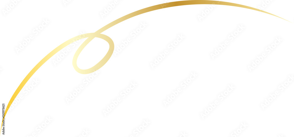 Fototapeta premium Elegant Golden Thread Decoration Ornament