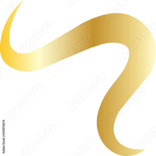Elegant Golden Thread Decoration Ornament