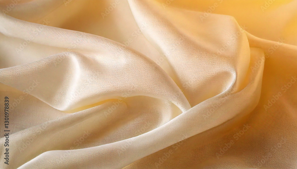 Fototapeta premium Ivory fabric pleated background