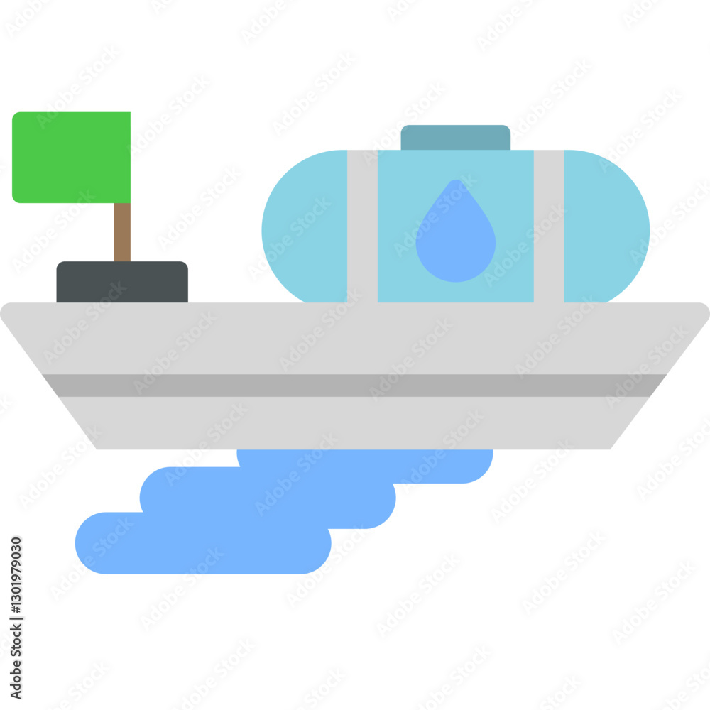 Obraz premium Water Pollution Icon