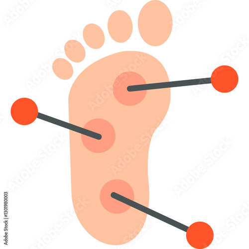 Foot Acupuncture Icon