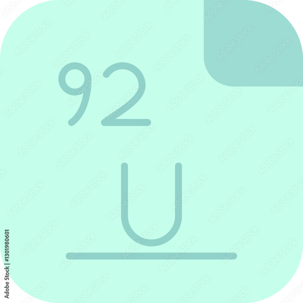Obraz premium Uranium Icon
