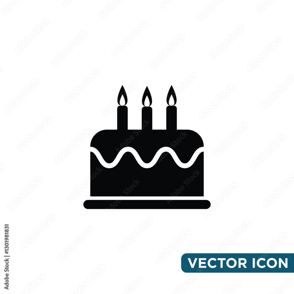 Minimalist Birthday Icon Design Template Minimalist Birthday Icon Design Template