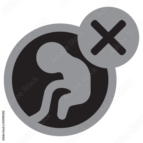 abortion glyph icon