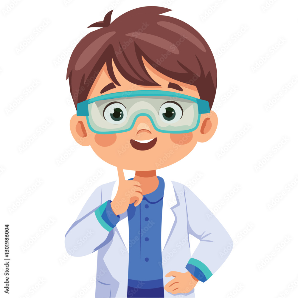 Portrait of a boy with a thinking gesture Portrait of a boy with a thinking gesture
