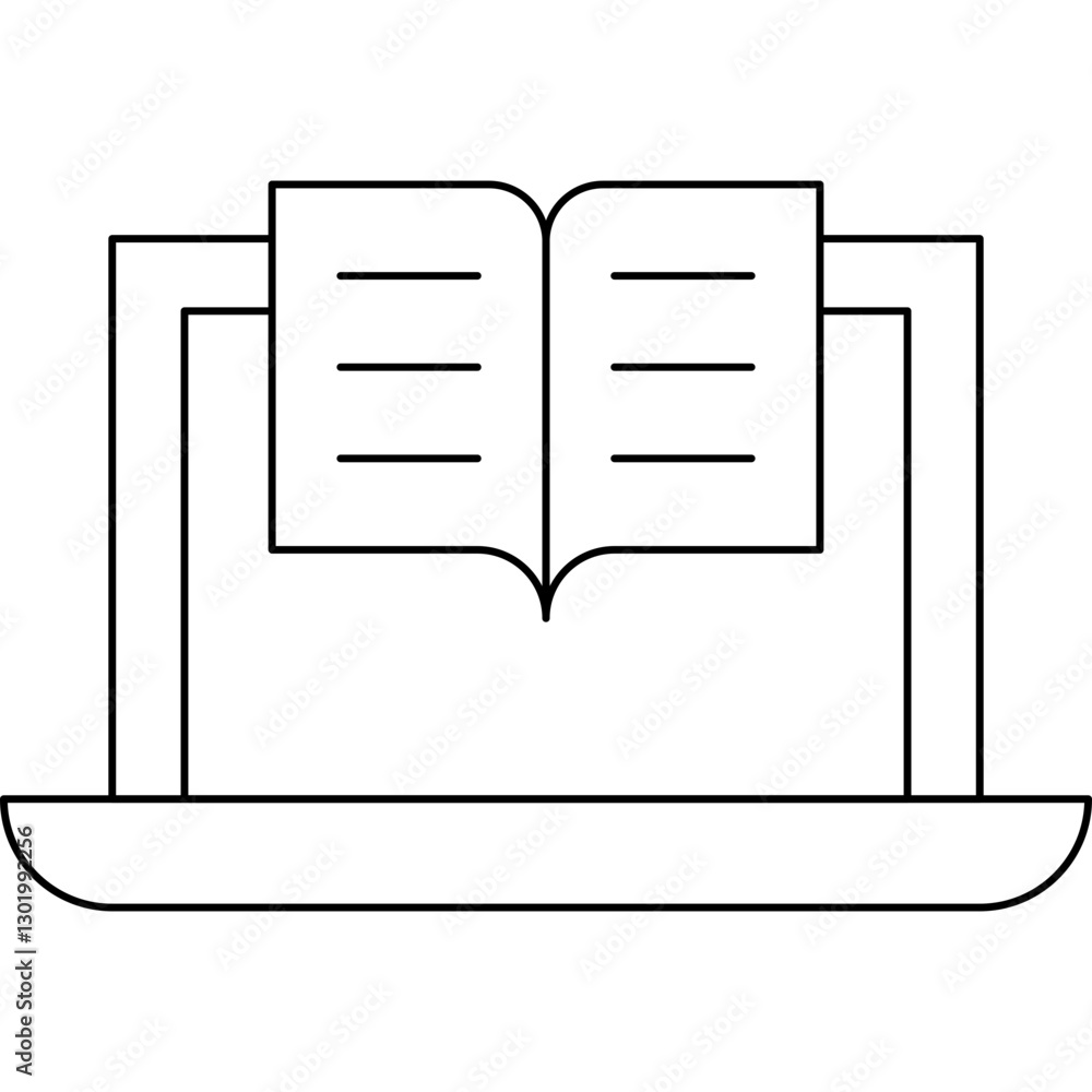 Virtual Classroom icon single vector illustration Virtual Classroom icon single vector illustration
