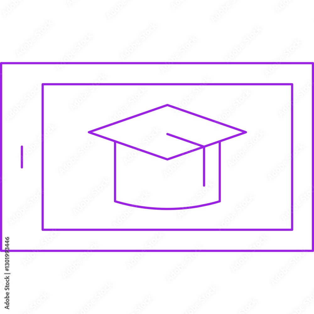 E-Learning icon single vector illustration E-Learning icon single vector illustration