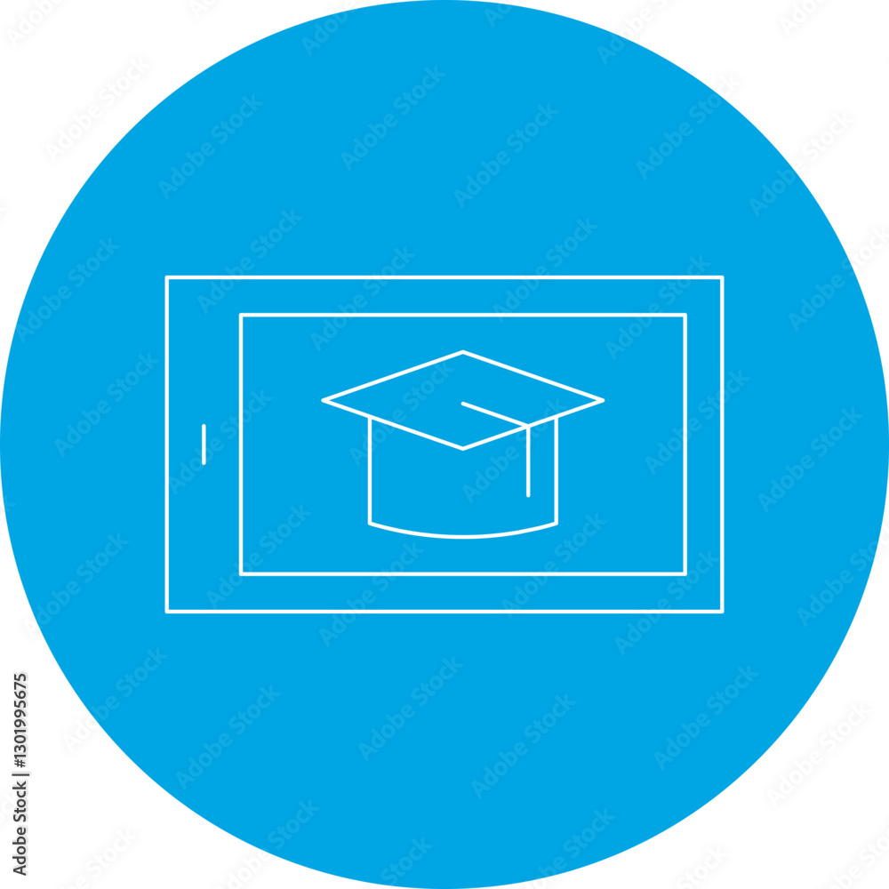 E-Learning icon single vector illustration E-Learning icon single vector illustration