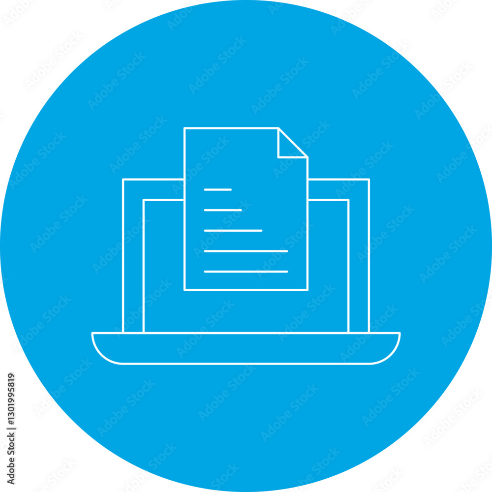 Online Document icon single vector illustration Online Document icon single vector illustration