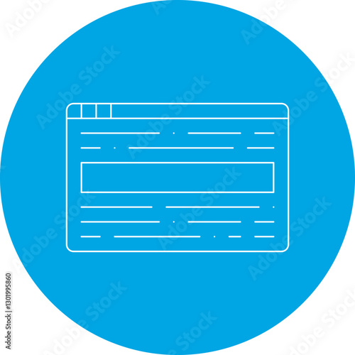 Reading Online icon single vector illustration
