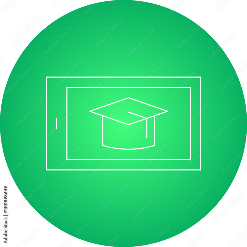 E-Learning icon single vector illustration E-Learning icon single vector illustration