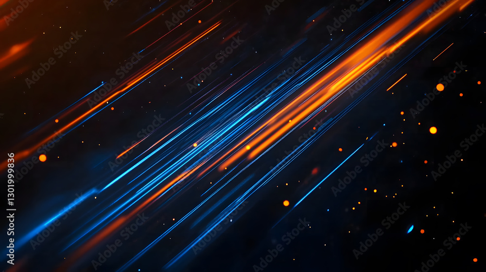 Fototapeta premium A powerful burst of light streaking across the canvas, creating an explosive and dynamic visual experience.
