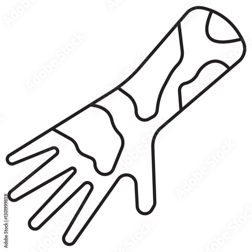 psoriasis line icon