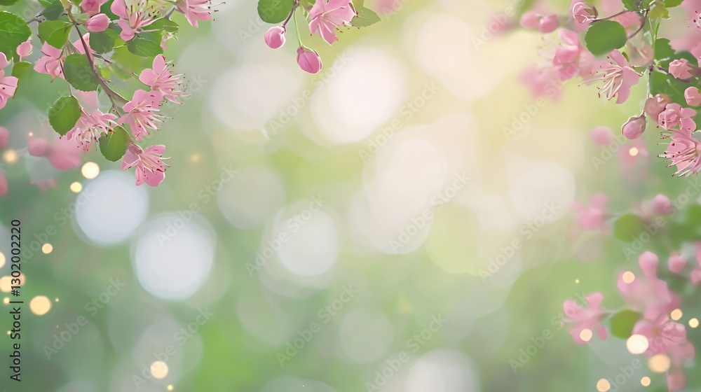 Pink Blossom Spring Background Soft Light Floral Nature Pink Blossom Spring Background Soft Light Floral Nature