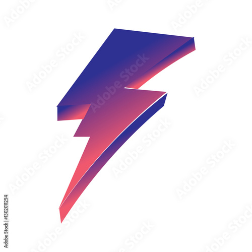Free Download gradient purple lightning icon - GFXLoad