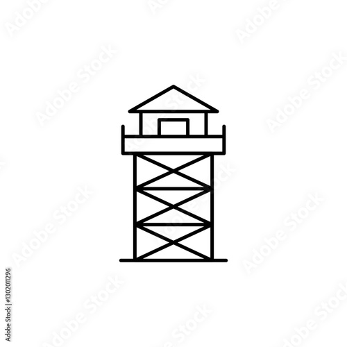 Tower line icon