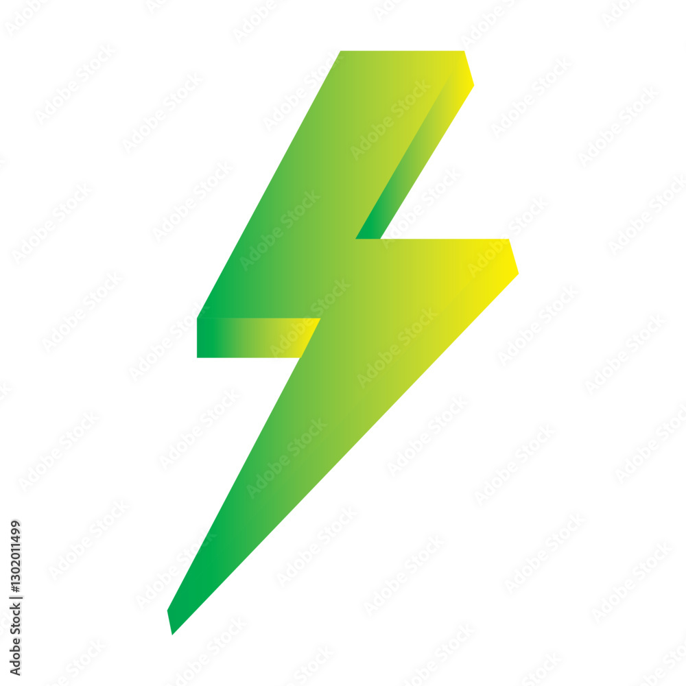 yellow green lightning icon yellow green lightning icon