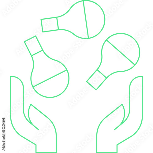 Juggling Balls icon single vector illustration