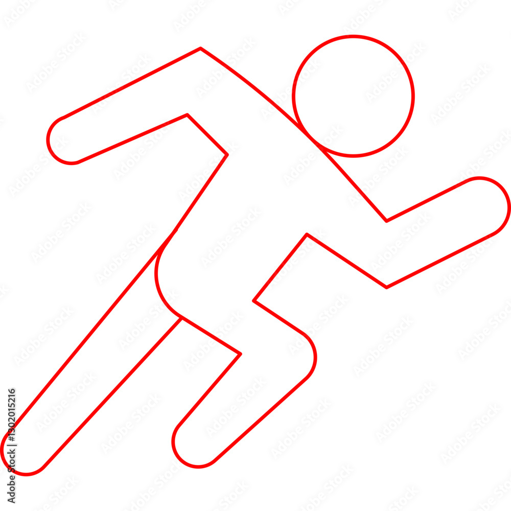 Running icon single vector illustration Running icon single vector illustration