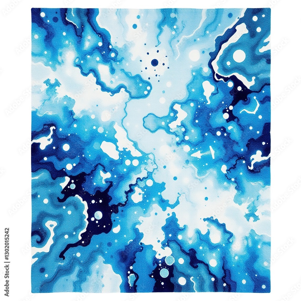 Fototapeta premium Glacial Art: Abstract Rugs Capturing the Essence of Frozen Landscapes