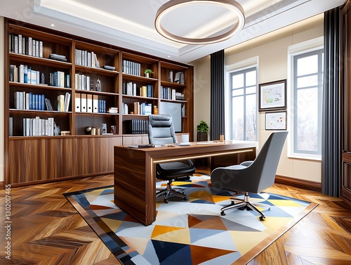 Wallpaper Mural Professional environment wide angle photography of innovative modern office spaces Torontodigital.ca