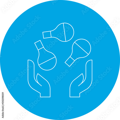 Juggling Balls icon single vector illustration