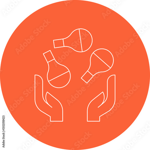 Juggling Balls icon single vector illustration