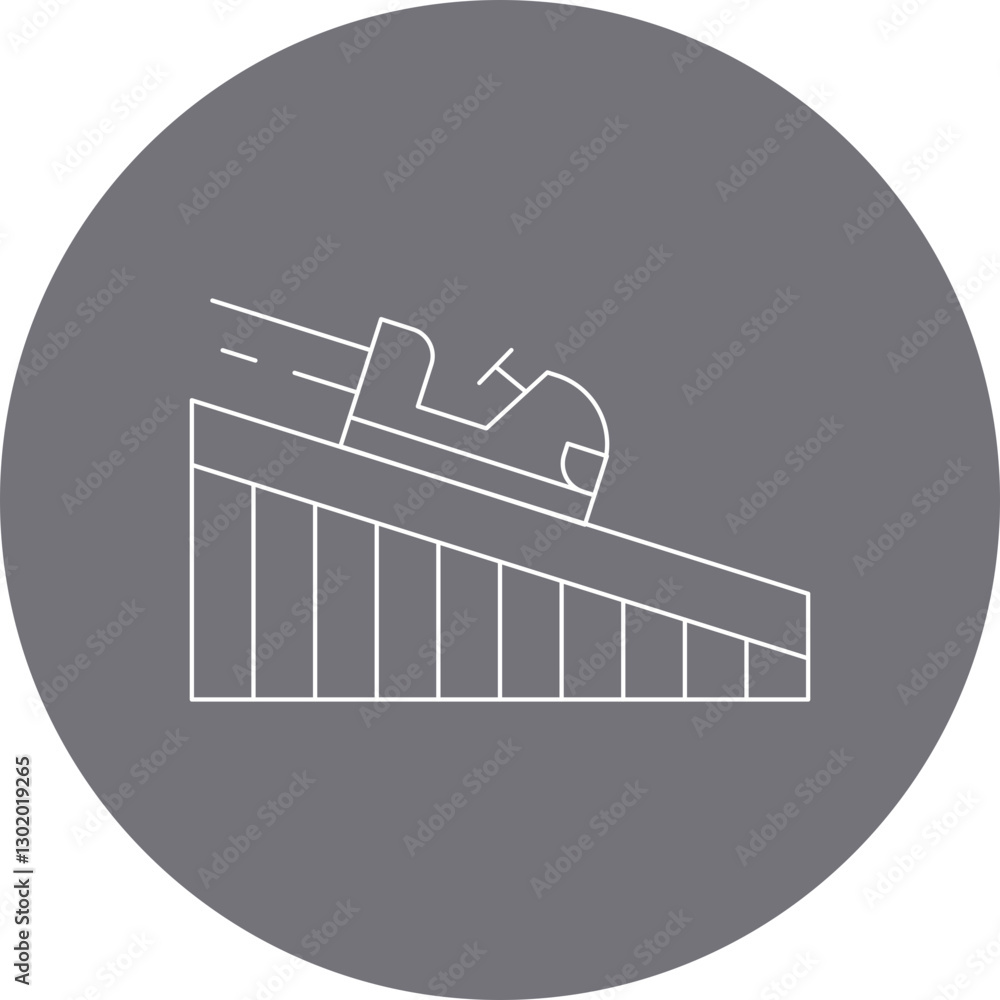Roller Coaster icon single vector illustration Roller Coaster icon single vector illustration