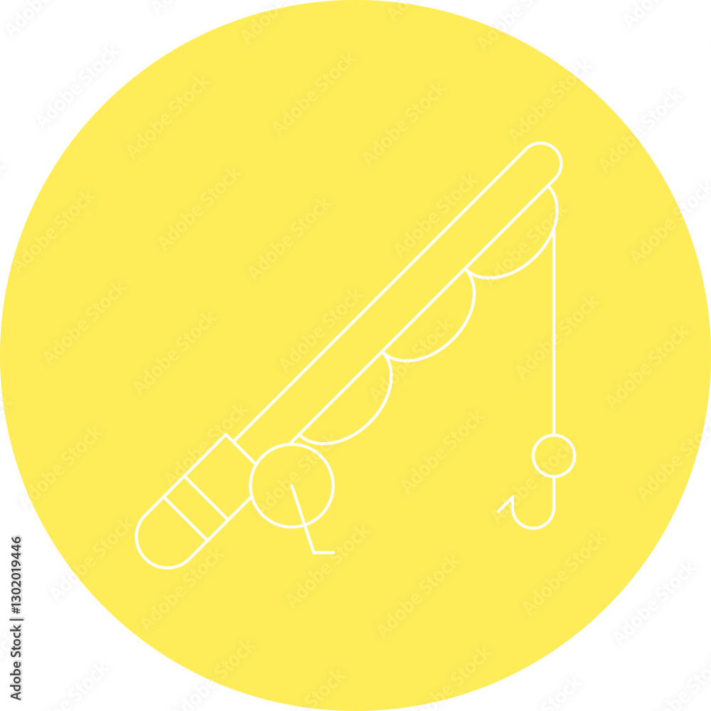Fishing icon single vector illustration Fishing icon single vector illustration