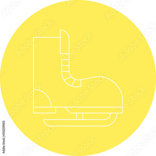 Skate icon single vector illustration