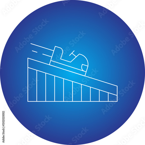 Roller Coaster icon single vector illustration