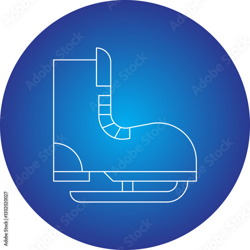 Skate icon single vector illustration