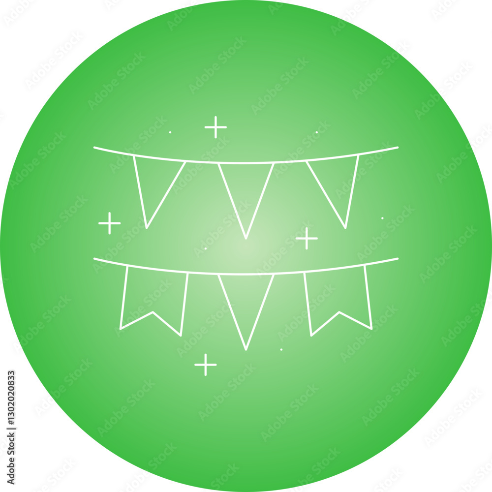 Decoration Flags icon single vector illustration Decoration Flags icon single vector illustration