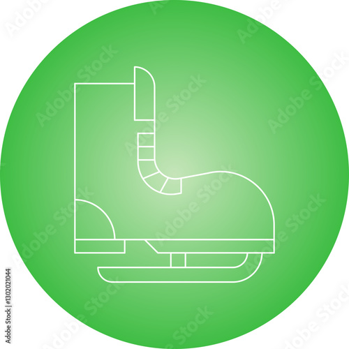 Skate icon single vector illustration