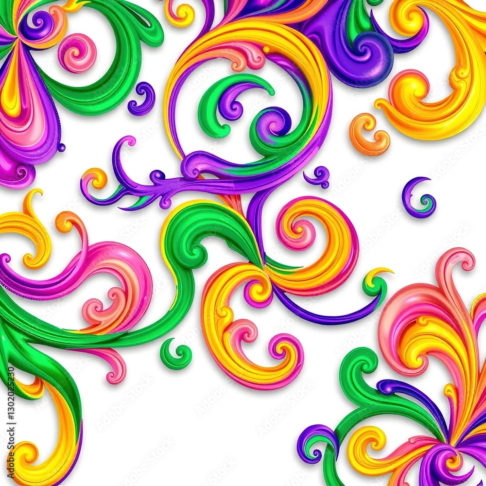 Intricate Mardi Gras Patterns: A Kaleidoscope of Color and Shape Intricate Mardi Gras Patterns: A Kaleidoscope of Color and Shape
