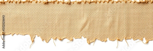 Intricate Weave of Frayed Burlap