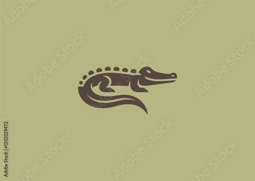 Crocodile Logo – A fierce crocodile design, symbolizing power, resilience, and primal instinct.