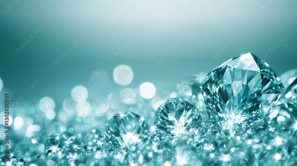Sparkling Teal Diamonds Luxury and Elegance Sparkling Teal Diamonds Luxury and Elegance