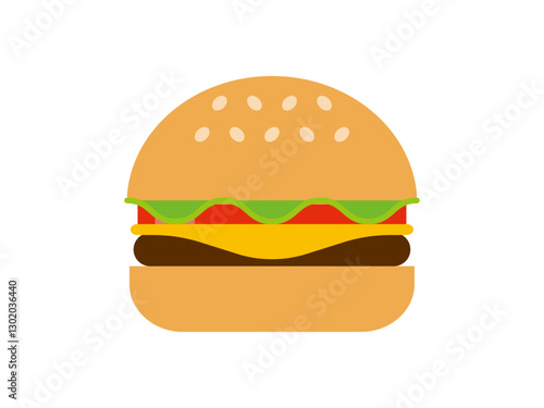 シンプルなハンバーガー
