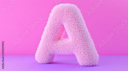 3D rendering letter A, 3d style decorated capital letter A